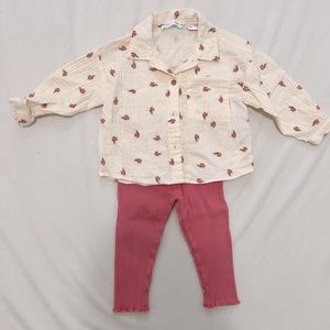 Zara toddler matching set! Great condition! Worn once!
